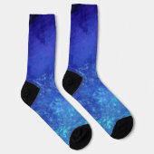 Blaue dunkle Sturmwolken Socken (Rechts)