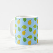 blaue Durianfrüchte Kaffeetasse (Vorderseite Links)