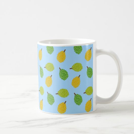 blaue Durianfrüchte Kaffeetasse (Rechts)