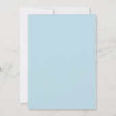 Blaue Dusche per Post Fernsprinkle Einladung (Rückseite)