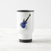 blaue E-Gitarre Reisebecher (Mittel)