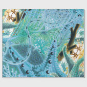 Blaue Echinodermen des Great Barrier Reef | Vintag Geschenkpapier (Flach)