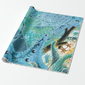 Blaue Echinodermen des Great Barrier Reef | Vintag Geschenkpapier (Ungerollt)