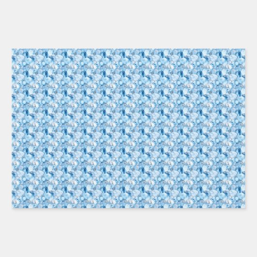 Blaue Edelsteine Geschenkpapier Set (Vorderseite 3)