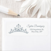 Blaue Edelsteine Tiara Quinceanera (Insitu)