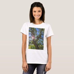 Blaue Eiche im Frühlingssonne T-Shirt