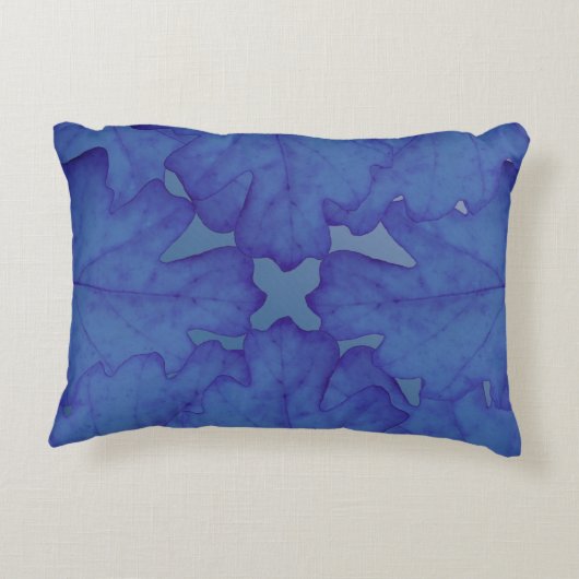 Blaue Eiche Leaf Personalisiert Dekokissen (Rückseite)