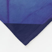 Blaue Eiche Leaf Personalisiert Fleecedecke (Ecke)