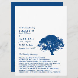 Blaue Eiche, rustikale und minimalistische Hochzei Programm