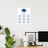 Blaue Eiche, rustikale und minimalistische Sitzkar Poster (Heimbüro)