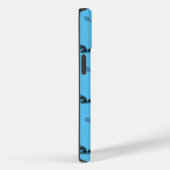 Blaue Eichhörnchen Tennisspielermuster Case-Mate iPhone Hülle (Rückseite / Rechts)