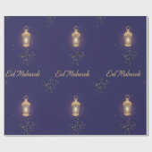 Blaue Eid-Geschenkpapier Geschenkpapier (Flach)