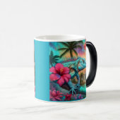 Blaue Eidechse Verwandlungstasse (VorderseiteRechts)