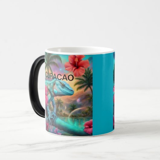 Blaue Eidechse Verwandlungstasse (Vorderseite Links)