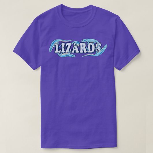 Blaue Eidechsen T-Shirt (Design vorne)