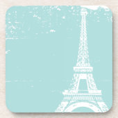 Blaue Eiffel-Turm-Korken-Untersetzer Untersetzer (Vorderseite)