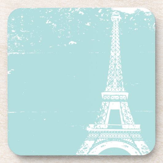 Blaue Eiffel-Turm-Korken-Untersetzer Untersetzer (Vorderseite)