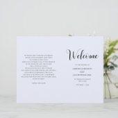 Blaue, einfache Hochzeit. Typografie (Stehend Vorderseite)