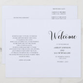 Blaue, einfache Hochzeit. Typografie (Vorne/Hinten)