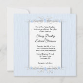 Blaue Einfachheit Traditionelle Hochzeitseinladung Einladung (Vorderseite)