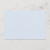 Blaue Einladung, Caroline Hochzeit Begleitkarte (Rückseite)