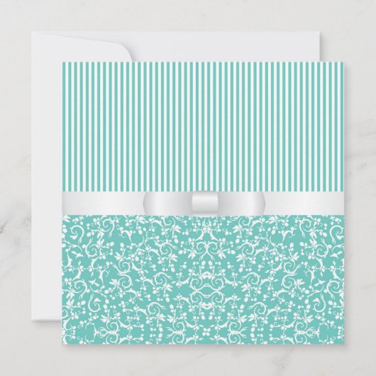 Blaue Einladung Tiffany (Rückseite)