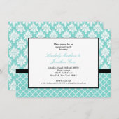 Blaue Einladungen (Vorne/Hinten)