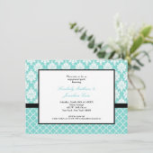 Blaue Einladungen (Stehend Vorderseite)