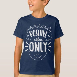 Blaue Einstellungszitat Glückliches Gesicht Träume T-Shirt