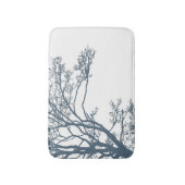 Blaue einzelne Baum Boho Badematte (Vorderseite Vertikal)