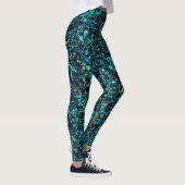 BLAUE Einzigartiger Cooler Chic Leggings (Rechts)