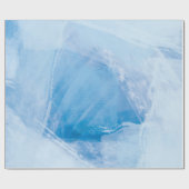 blaue Eis-Abschluss Geschenkpapier (Flach)