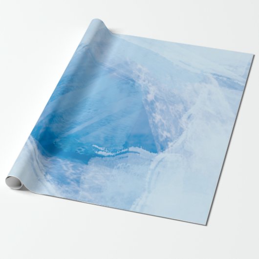 blaue Eis-Abschluss Geschenkpapier (Ungerollt)