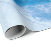 blaue Eis-Abschluss Geschenkpapier (Rolleneckpunkt)