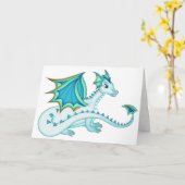 Blaue Eis-Drache-Karte Karte (Gelbe Blume)