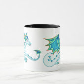 Blaue Eis-Drache-Tasse Tasse (Zentrum)