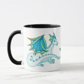 Blaue Eis-Drache-Tasse Tasse (Links)