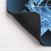 Blaue Eis-Würfel Mousepad (Ecke)