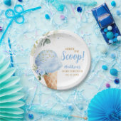 Blaue Eiscreme-Baby-Party  Pappteller (Party)