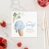 Blaue Eiscreme-Baby-Party Serviette (Beispiel)