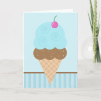 Blaue Eiscreme