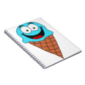 Blaue Eiscreme Notizblock (Rechte Seite)