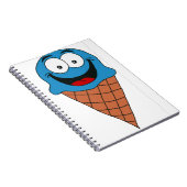 Blaue Eiscreme Notizblock (Rechte Seite)