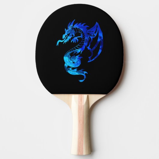 Blaue Eisdrache Tischtennis Schläger (Vorderseite)