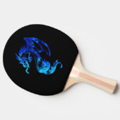Blaue Eisdrache Tischtennis Schläger (Seitenansicht)