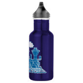 Blaue Eisenbahn - Gelbe Flasche Trinkflasche (Rechts)