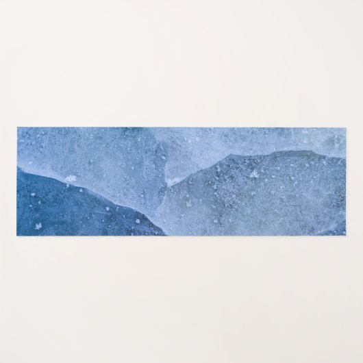 Blaue Eisfläche Yogamatte (Vorderseite (Horizontal))