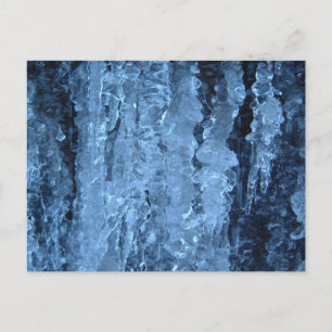 Blaue Eiskeln Postkarte