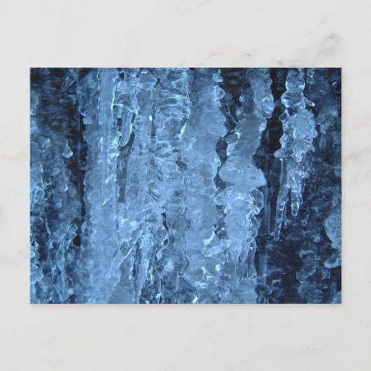 Blaue Eiskeln Postkarte (Vorderseite)