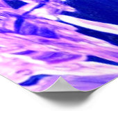 Blaue Eiskunst Poster (Ecke)